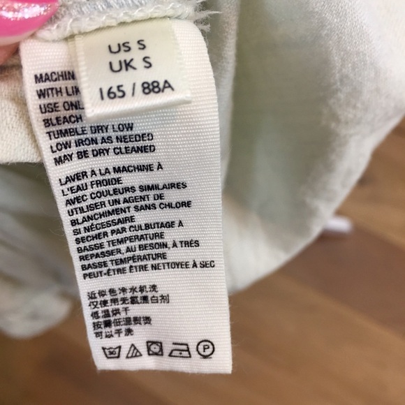 Free People Alpine Denim Top Size Small Long Sleeve Peasant Style - Picture 13 of 13